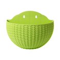 thumbnail image 1 of Flower Pot Exquisite Wall-mounted Plastic Wall Hanging Basket Flowerpot for Garden, 1 of 8