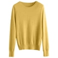 thumbnail image 3 of SHIXIAOO Women's Round Neck Pullover Sweater Solid Color Long Sleeves Raglan Sweater Dress Quarter Zip Sweater Pullover, 3 of 3