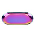 thumbnail image 4 of Heaveant Storage Tray, Nordic Style Stainless Storage Tray Cosmetics Jewelry Cake Plate for Office Desks(L-Rainbow), 4 of 8