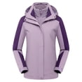 thumbnail image 1 of LSLJS Manteau de Pluie Uni pour Femmes, Imperméable d'Extérieur à Capuche, Coupe-Vent ( Violet, TTG), 1 of 2