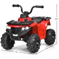 thumbnail image 2 of Gymax VTT pour Enfants à Batterie 6 V, 4 Roues, avec MP3 et Phare DEL, Rouge, 2 of 10