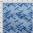 thumbnail image 3 of oneOone Cotton Poplin Blue Fabric Geometric Craft Projects Decor Fabric Printed By The Yard 42 Inch Wide, 3 of 4