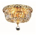 thumbnail image 1 of Elegant Lighting Tranquil 10" 4 Light Royal Crystal Flush Mount, 1 of 2