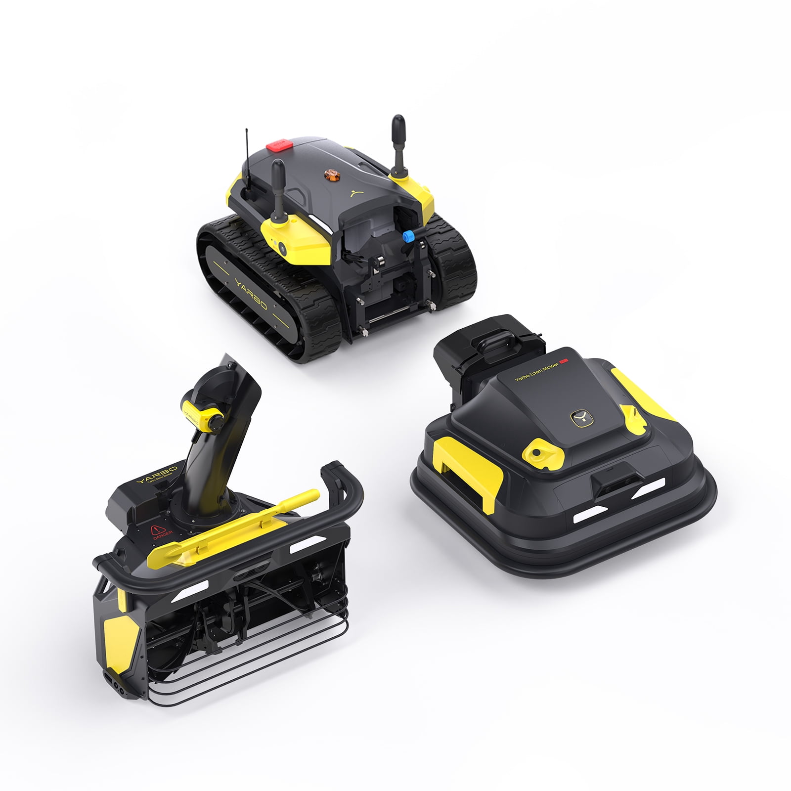 YARBO Robot Lawn Mower Pro and Snow Blower with Modular Design, Auto ...