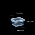 thumbnail image 3 of Oleegame 2PC Kids Snack Boxes For School Condiment Containers With Lids Quadrate Condiment Containers， Condiment Containers Travel Clear, 3 of 9