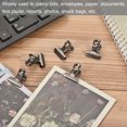 thumbnail image 5 of Unique Bargains Metal Hinge Clip Clamp 22mm Small Binder Clips Silver, 40 Pack, 5 of 5