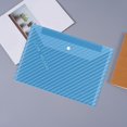 thumbnail image 1 of IROINID File Bag,Document Organizer,Reusable File Folders File Bags Document Holder,Thickened A4 Transparent Document Bag Waterproof Buckle Bag Label Plastic Archive Bag Data Bag, 1 of 5