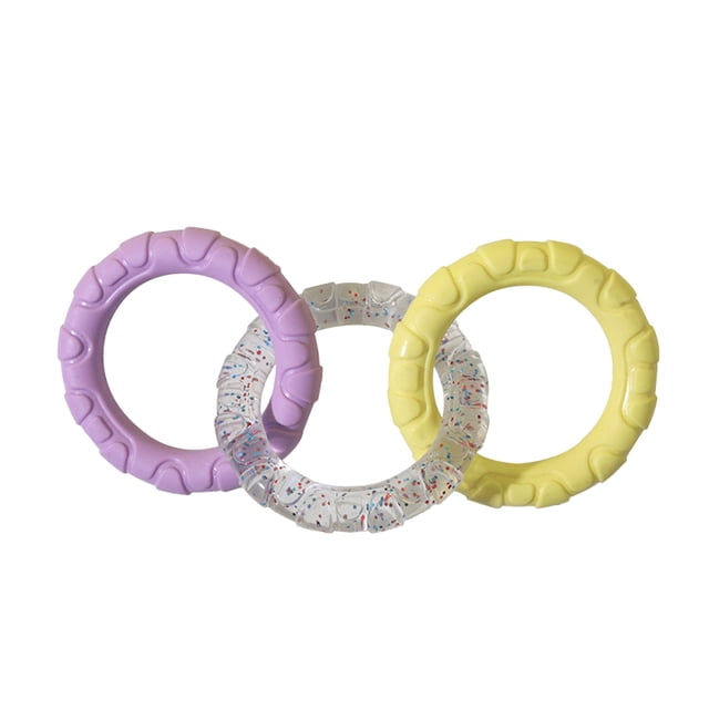 Binwennn Tug Rings For Dogs 3 Rings Puller Dog Toy Pet Supplies Promotes Teeth Care Exercise Outdoor Teether For Indoor Backyard Play 1pc Dog Indestructible Soft Extra Tough Dog for Large Dogs Dog
