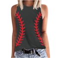 thumbnail image 1 of Birdeem Débardeur Ajusté à Imprimé Floral pour Femmes, Col Rond, Sans Manches, à Blocs, Tunique, T-Shirt, Hauts, 1 of 1