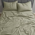 thumbnail image 3 of Nestl Cal King Sheet Set, 1800 Series Microfiber Deep Pocket 4 Piece Bed Sheet Set, 3 of 8