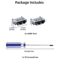 thumbnail image 4 of 2 Pcs Remplacement de Port HDMI pour PS5 avec Tournevis T8, Pièce de Rechange de Connecteur d'Interface de Prise de Port HDMI Kit de Réparation pour PS5, 4 of 7