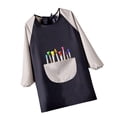thumbnail image 1 of jifeng Multifunction Kids Painting Apron Palettes Pattern Washable Long Sleeve Painting A, 1 of 7
