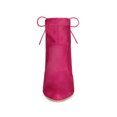 thumbnail image 2 of Unique Bargains Women's Pull on Drawstring Block Heel Ankle Boots Hot Pink (Size 6.5), 2 of 8