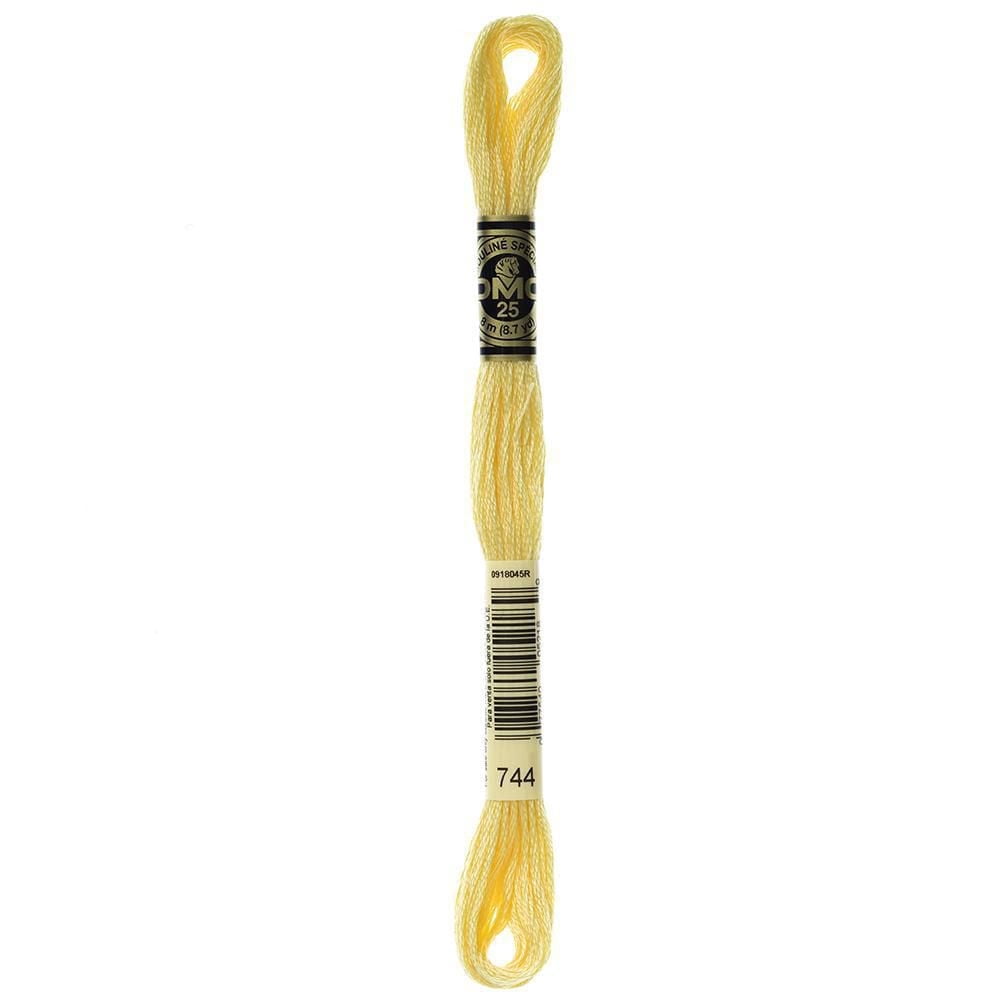 DMC coton 6 brins fil à broder 8 m (8.7 yd) jaune