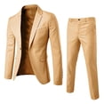 thumbnail image 1 of Kcodviy Pants Slim Party 2 Jacket and Trousers Piece Men’S Vest R Suit Business Wedding Suit Graduation Suits Men's Coats, 1 of 3