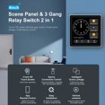 thumbnail image 1 of Tuya T3E Panel Switch Touch Screen Panel EU Smart Control Panel Switch Zigbee Smart Home Wall Push Light Switch,Black,1 * Smart control panel,Black, 1 of 8