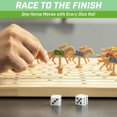 thumbnail image 3 of GoSports Derby Dash Horse Race Game Set with Scoreboard and Game Piece Pouch, 3 of 5