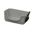 thumbnail image 4 of GROWTH TANK Cat Litter Box Anti Splashing Portable U Shape Lowered Front for Indoor Cats Gray, 4 of 9