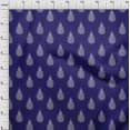 thumbnail image 3 of oneOone Silk Tabby Fabric Paisley Block Print Fabric BTY 42 Inch Wide, 3 of 4