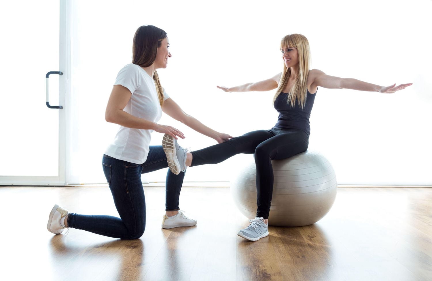 IBF Iron Body Fitness Ballon d’Exercice Série Pro avec Pompe, Ballon de Stabilité Anti-Éclatement