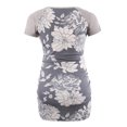 thumbnail image 4 of Jchiup T-Shirts de Maternité Froncés à Manches Courtes pour Femmes, Haut T-Shirt Floral, 4 of 4