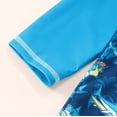 thumbnail image 4 of TOOYOU Toddler Boy Swimsuit Swimwear Long Sleeve Rash Guard Print For Baby Beach Pool Swimming Sun Summer Outfit Child Bathing Suit For Swimming Lessons And Beach Size 18-24 Months,Yellow, 4 of 7