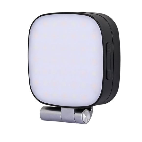 mmirethe Magnetic Rotating Ring Light Mirrored Rotation Three-Level Operation, Compatible With Smartphones, Lighting Makeup Black Three color temperat