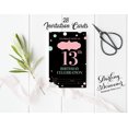 thumbnail image 3 of Darling Souvenir Black Birthday Invitation Card Printable Fill or Write In Blank Invites Party Supplies Pack Of 28 5 x 7 Inches, 3 of 5