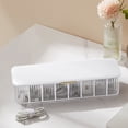 thumbnail image 1 of Liquidation, Plastic Cable Holder, 8-Compartment Data Organiser, Stackable Lid Design, for Electronics, Travel Office Use, Cable Management Box, Organised Charging Solution Hzhnb Your find, 1 of 9
