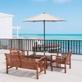 thumbnail image 2 of Outsunny Parasol de Patio 6,6 Pi, Parasol d'Extérieur avec 6 Baleines, Blanc Crème, 2 of 10