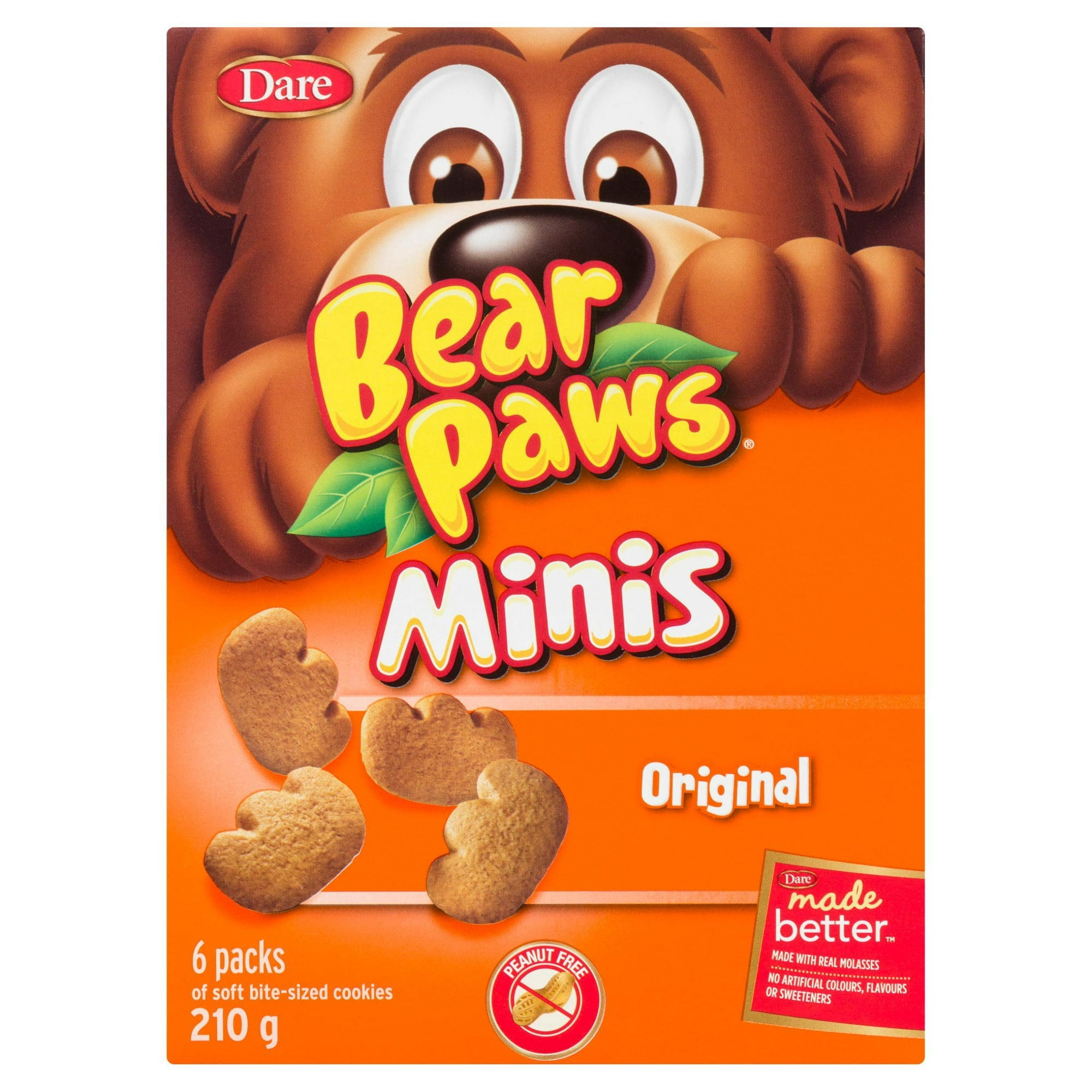 Bear Paws Minis Biscuits Originaux 6x35g