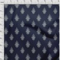 thumbnail image 3 of oneOone Polyester Lycra Fabric Leaves|Floral & Paisley Block Printed Craft Fabric BTY 56 Inch Wide, 3 of 4