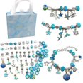 thumbnail image 1 of 64Pcs/Set DIY Charm Bracelet Gift Box Jewelry Making Kit With Beads Charms Pendants, 1 of 6