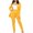 Yellow, variant on LLYwey Women Blazer Sets, V-Neck Long Sleeve Open Front Blazers Jackets for Work Business Casual Office High Waisted Straight Leg Pants Suit 2 Piece Outfits White M