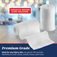 thumbnail image 4 of Rouleaux de Bandage en Gaze - Lot de 36, 2” x 4.1 Yards par Rouleau de Bandage en Gaze de Qualité Médicale et Bandage Extensible pour Panser Tous Types de Plaies et Trousse de Premiers Soins par MEDca, 4 of 9