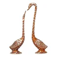 thumbnail image 1 of Paire de Canards s'Embrassant, Pièce Maîtresse, Cygnes, Oiseaux d'Amour, Couple, Ensemble de Statues, Paire d'Oiseaux en Métal, 1 of 1
