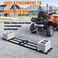 thumbnail image 2 of OUYAWEI 4FT Drag Harrow for ATV Tractor UTV Heavy Duty Tow Behind Driveway Grader 6FT Chain Link Landscape Rake Green, 2 of 6