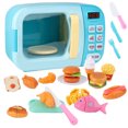thumbnail image 1 of 31PCS Kids Microwave Playset Interactive Realistic Pretend Play Toy Kitchen Toy, 1 of 10