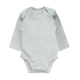 thumbnail image 1 of MIASHUI Cache-Couche à Manches Longues pour Bébé en Coton, une-Pièce, Gris Pâle, 0-3 Mois, 1 of 3