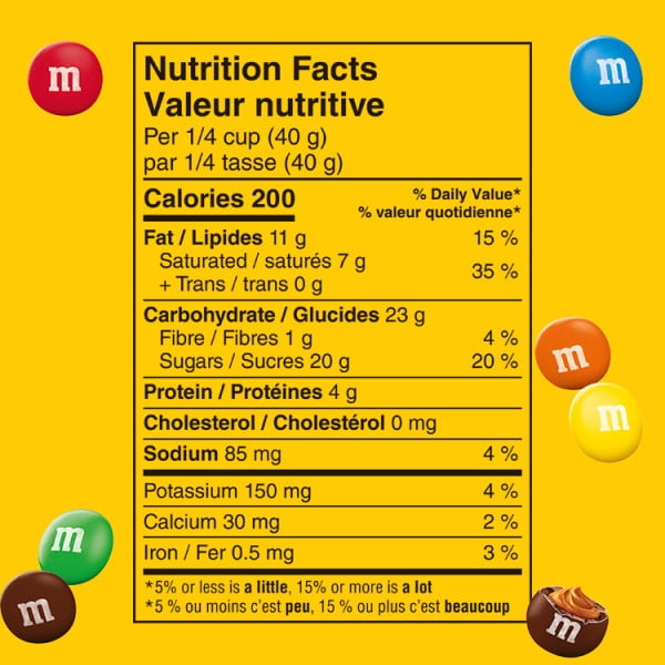 M&M’S, bonbons choc. lait, beurre arach., pour plats à bonbons, 345g