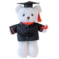 thumbnail image 2 of HWRETIE Graduation Teddy Bear 2023 Plush Toy With Black Graduation Cap 11.8 Inch College Graduation Gift Decoration, 2 of 2