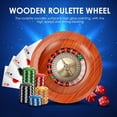 thumbnail image 2 of Ensemble de Roues de Roulette en Bois, Roue de Roulette Professionnelle Roue de Roulette Européenne, Jeux de Table de Loisirs sur Plateau Tournant, Parfait pour une Soirée Jeux à la Maison Ou une Boîte de Nuit, 2 of 5