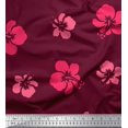 thumbnail image 1 of Soimoi Moss Georgette Fabric Artistic Flower Print Sewing Fabric Yard 42 Inch Wide, 1 of 3