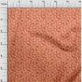 thumbnail image 3 of oneOone Polyester Lycra Red Fabric Leaf Sewing Material Print Fabric By The Yard 56 Inch Wide, 3 of 4