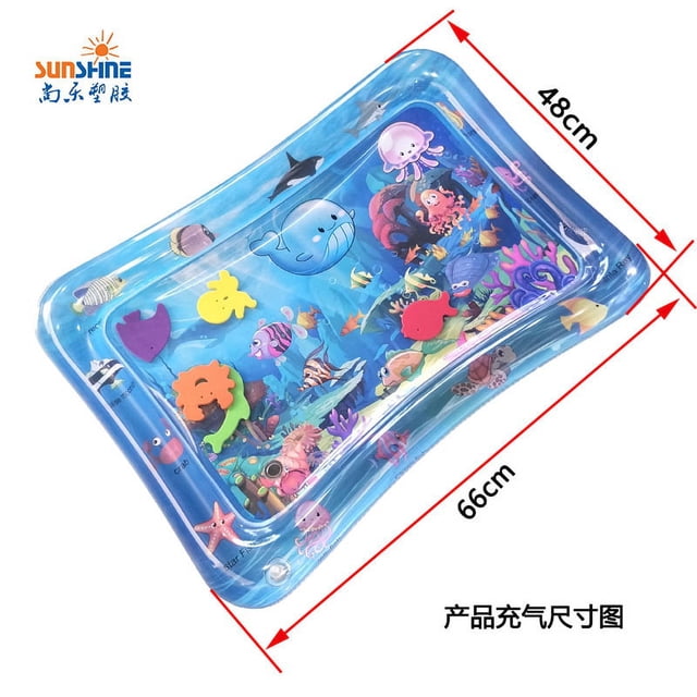 Water Mat Baby Water Mat Baby Water Mat Cartoon Inflatable Sea Animals Water Cushion Interesting Kids Inflatable Toys