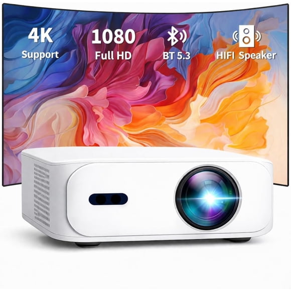 BOSS A5 1920x1080 Projecteur Intelligent 16:9 4000 Lumens Mise au Point Automatique Touche Automatique Double Bande Wi-Fi Bluetooth
