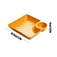thumbnail image 3 of Plateau à Collations en Plastique avec Compartiment à Sauce / Assiette de Souper Séparée pour Trempettes / Plateau à Condiments pour Poulet, Frites, Raviolis et Sushi / Plateau de Service Alimentaire Réutilisable pour la Cuisine à la Maison Ou pour une Utilisation Décontractée en Fête, 3 of 6