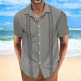 thumbnail image 2 of BOBOGOJP Chemise Boutonnée Homme Coupe Décontractée Mi-Lourde Manches Longues, Gris TTG, 2 of 5