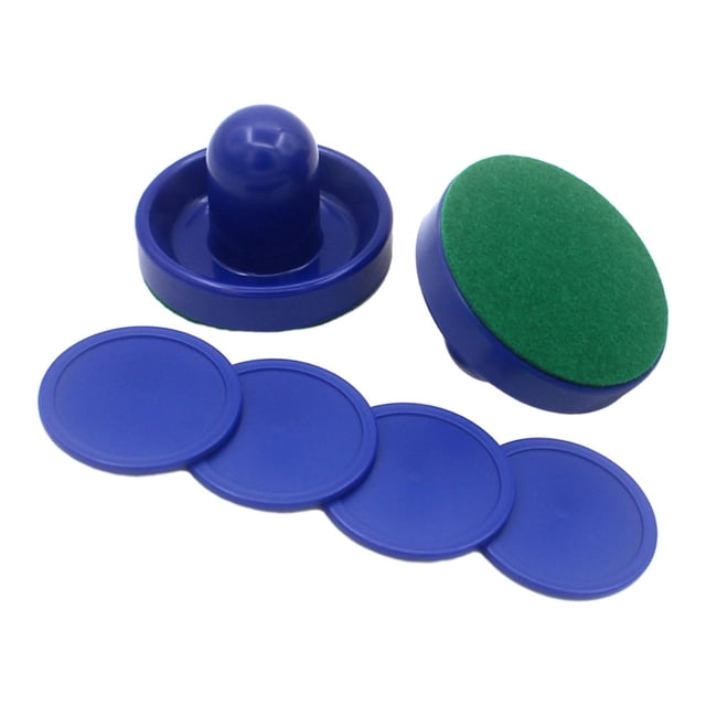 ZLight 1 Ensemble de Mini Pousseurs de Hockey à Air Pousseurs Air et Taille Palettes de Hockey Petits Rondelles de Hockey Rouge 2 Pousseurs Bleus 96 mm