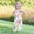 thumbnail image 1 of TIMIFIS Pièce Combinaison une Sans Manches à Bretelles pour Tout-Petit Bébé Fille, Barboteuse Pantalon, Impression d'Oeufs de Joyeuses Pâques, Tenue d'Été, Vêtements - 3-4 Ans, 1 of 6